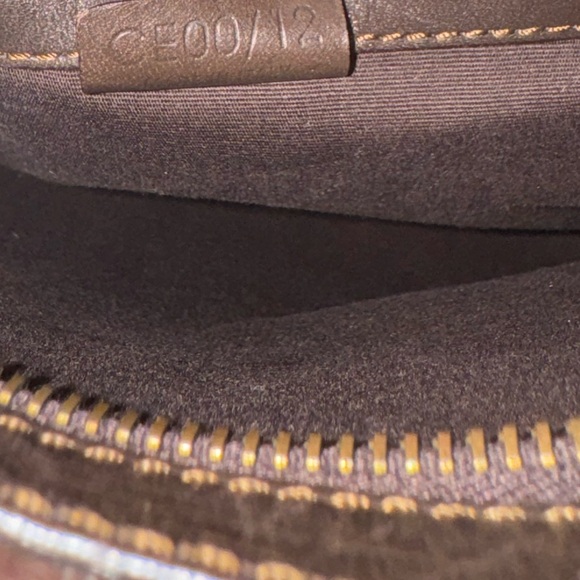 Celine bag monogram vintage purse suede C all over print good hardware - Picture 14 of 15